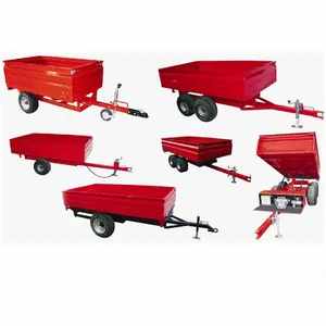 Trailer Máy Kéo; Off-Road Sử Dụng Trang Trại Tipping Giao Thông Vận Tải Hộp Trailer; Nông Nghiệp Dump Giỏ Hàng