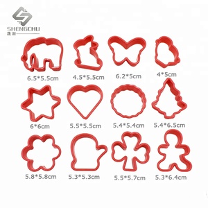 Shengchu Eco-Friendly Plastic <strong>Cookie</strong> Mold 12 Pieces Various <strong>Shapes</strong> for DIY Creativity Kid-Friendly <strong>Cookie</strong>/Dough/Toast <strong>Cutter</strong> - Product Image 2