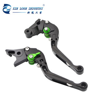Pour <span class=keywords><strong>KAWASAKI</strong></span> <span class=keywords><strong>Z750</strong></span> Z 750 2007-2012 accessoires de moto réglable pliant extensible leviers d'embrayage de frein couleur verte - Product Image 6