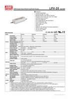 Mean well IP67 — transformateur de tension constante, pilote LED 12V 24V 5V 15V 15W, étanche, 20W