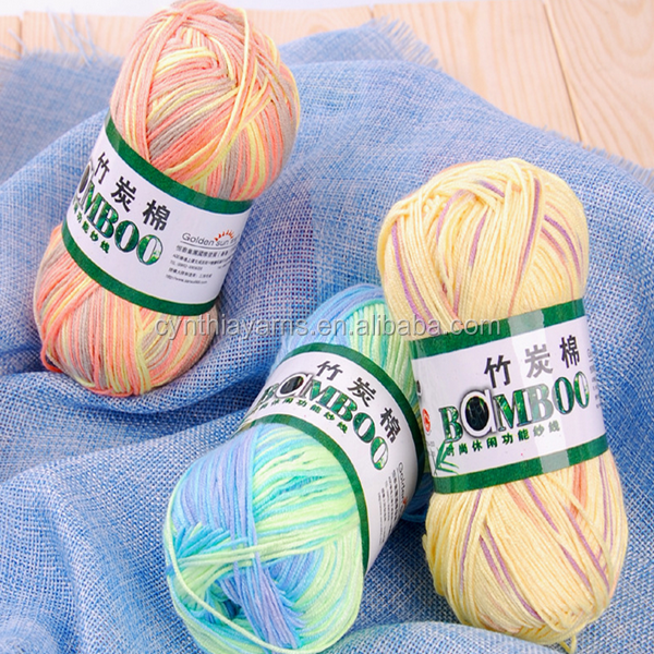 super quality cotton bamboo blend yarn for knitting and weaving