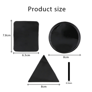 Almohadilla de Gel Antideslizante de PU Personalizada, Adhesivo de Gel de Goma Redondo, Almohadillas Adhesivas para Fijar Celulares, Soporte Circular para Teléfono de Auto, Compatible con Teléfonos y GPS - Product Image 4