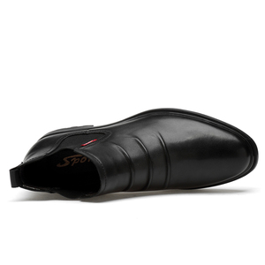 Ventes d'usine <span class=keywords><strong>en</strong></span> <span class=keywords><strong>cuir</strong></span> véritable homme <span class=keywords><strong>chelsea</strong></span> bottes mode noir bottes confortables - Product Image 3