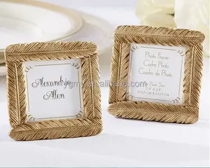 Gold Feather Place Card frame