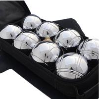 Jeu de Boules de Pétanque et Bocce à 8 Billes, 4 Motifs, pour Sport en Extérieur Avec Sac de Transport
