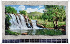 Dipinto Murale Decorativo Moderno in Stile Europeo 31*47 Pollici con Ricamo Cinese su Poliestere - Product Image 3