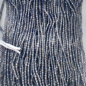 Mode 2mm 3mm faible prix bleu puissance Labradorite facettes cristaux pierres de guérison perles vente en gros - Product Image 1