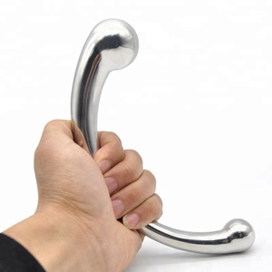 Acero inoxidable varita punto G masaje palo Metal puro pene p-spot estimulación Anal Plug Dildo - Product Image 1