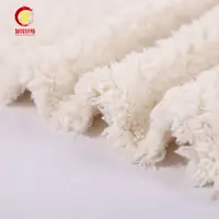 Tissu fausse fourrure molletonnée sherpa, polyester 150, offre spéciale, OEM, prix
