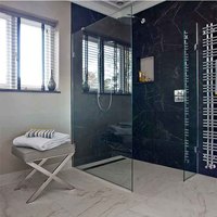 Cabine de douche en verre trempé en fibre de verre personnalisée à deux côtés Free Clips Voyeur, pièces de douche, mobilier de salle de bain, armoire de douche