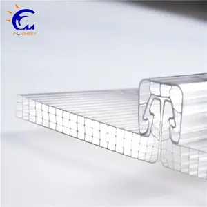 Pc Hollow Sheet Waterproof Daylighting Multi-layer U Lock Polycarbonate Sheet Daylighting System