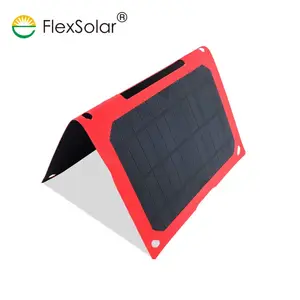 FlexSolar ultra thin foldable solar power cellphone solar panel charger for mobile phone battery