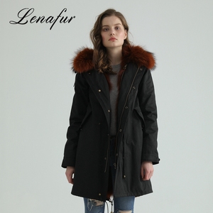 Calidad estable <span class=keywords><strong>mapache</strong></span> forrado parka - Product Image 1