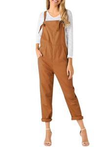 Di Prezzi di fabbrica Casuale Allentato <span class=keywords><strong>Pantaloni</strong></span> Della Bretella per Le Donne Tasca <span class=keywords><strong>Rosa</strong></span> Tute Tute - Product Image 5