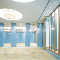 Cloison acoustique en MDF, cloison d'accordéon pour salle de classe, murs coulissants pliables, mur amovible, salle de bain extérieure, école