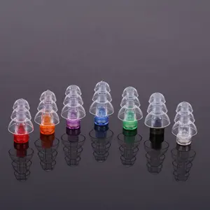 EP1011 Earplug Musik Silikon Transparan Ketepatan Tinggi untuk Konser