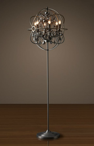 Trực Tuyến Tùy Biến Retro Sàn Sắt Đèn Cho Phòng Khách Trang Trí Nội Thất Và Pha Lê Đèn Sàn Cho Cà Phê Nhà Hàng Cửa Hàng Quần Áo - Product Image 3