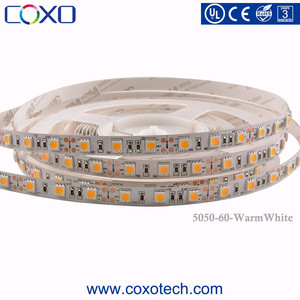 CE UL 60 leds/<span class=keywords><strong>m</strong></span> de Alta CRI 80 Blanco Cálido smd 5050 Tira Llevada Flexible - Product Image 6