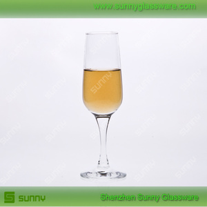 <span class=keywords><strong>la</strong></span> boca de soplado de color rojo <span class=keywords><strong>vino</strong></span> de cristal de vidrio de champagne con espiral de madre - Product Image 5