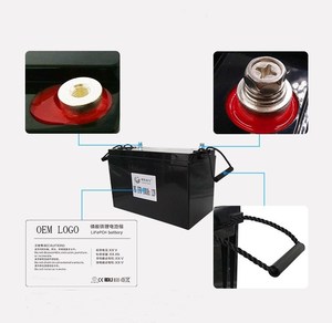 ชุดแบตเตอรี่ลิเธียมไอออนฟอสเฟต12.8V 100Ah 12V แบบชาร์จไฟได้2000รอบ-20-80 - Product Image 5