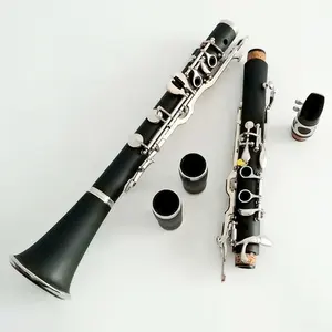 Clarinete profesional de baquelita, tono G, estilo alemán, 18 teclas G, clarinete