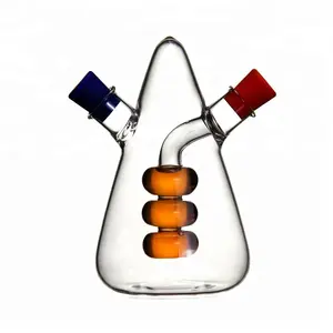 BLJOE07 Fancy Design Handmade Borosilicate Glass Bottle for Oil Vinegar