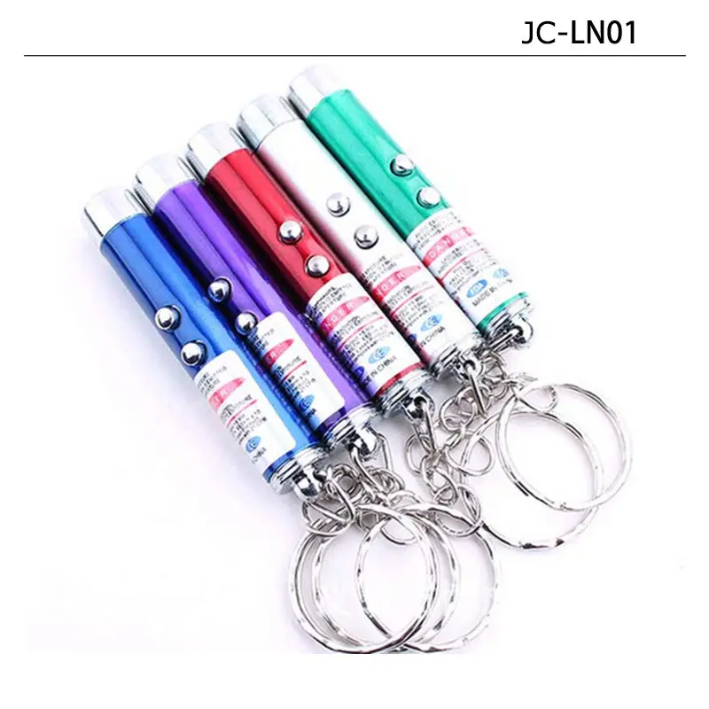 Promozione Laser Illuminazione 2 In 1 Mini LED Torcia Della Torcia Elettrica Keychain Portatile Ha Condotto La Luce Impermeabile