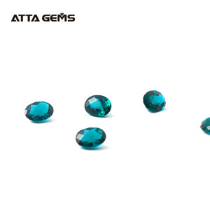 ATTAGEMS creó <span class=keywords><strong>Esmeralda</strong></span> 9*7mm Oval corte corrector mejor <span class=keywords><strong>original</strong></span> <span class=keywords><strong>piedra</strong></span> <span class=keywords><strong>Esmeralda</strong></span> precio por quilate - Product Image 5