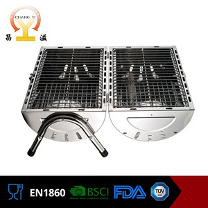 Fácil de Montar de acero diseño de la parrilla de Doble <span class=keywords><strong>Barril</strong></span> Parrilla de BARBACOA de <span class=keywords><strong>camping</strong></span> - Product Image 1