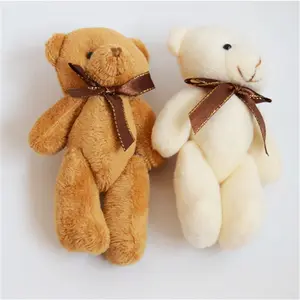 Mini Joint Bear Knuffels Leuke Teddybeer Peluches Gevulde Poppen Hanger Gift Bruiloft Decoratie 11 cm