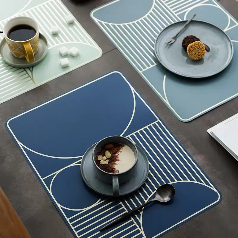 अनुकूलित डिजाइन रसोई विरोधी पर्ची जगह चटाई खाने की मेज चटाई ईवा के साथ पीपी Placemat
