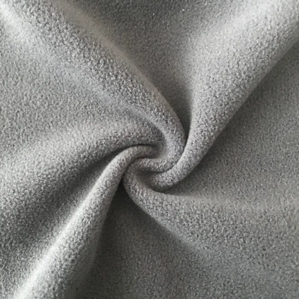 100% Polyester Waterproof Polar Fleece Fabric Brushed and Antipilling Feel  Warm Fabric