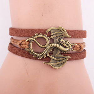 2018 al por mayor aleación plata antigua encantos de encargo con <span class=keywords><strong>el</strong></span> dragón Loong colgantes encantos párr encantos pulsera pulser - Product Image 6
