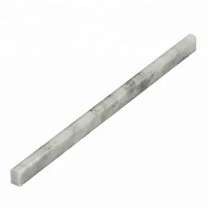 Makita-crayon en marbre blanc carsara, 1/2 "X3/4" X12 ", moulage de marbre, populaire, italie