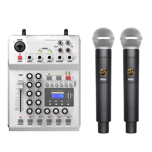 Debra Audio Pro UHF - Sistema de micrófono inalámbrico de 4 canales con micrófonos  inalámbricos de mano