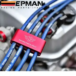 EPMAN Aluminium Alloy Engine Spark Plug Wire Divider Separator Kit For 8mm 9mm 10mm Wire EP-DXJ03