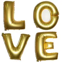 16 pulgadas letras del alfabeto globos los niños fiesta de cumpleaños decoraciones de boda globo fiesta suministros de plata de oro rosa azul bola