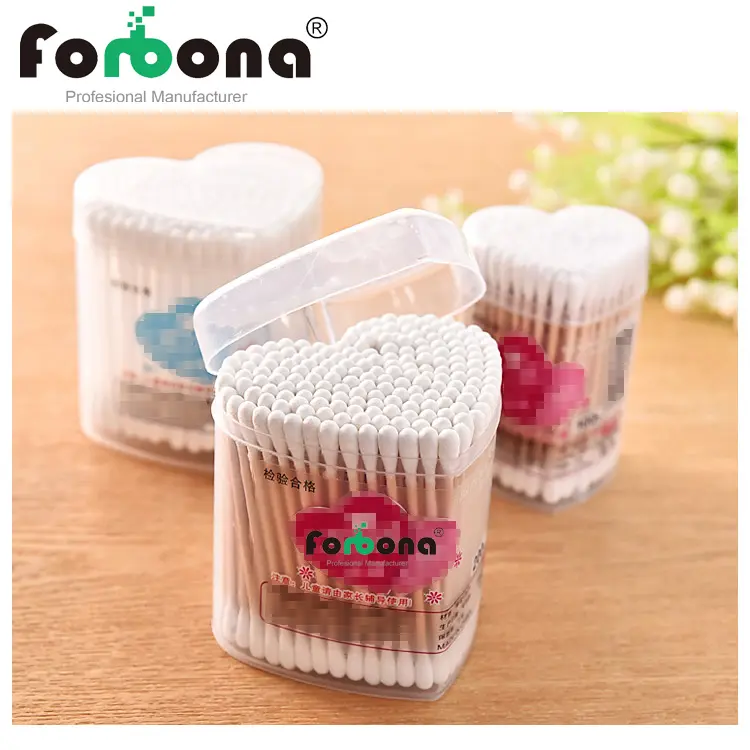 Double head box packed cotton buds