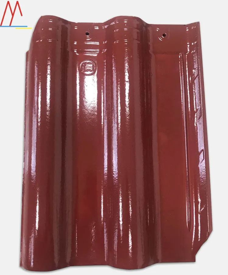 Modern New Cheap Manufacturer 415*315mm glossy Red Clay Roof Tiles