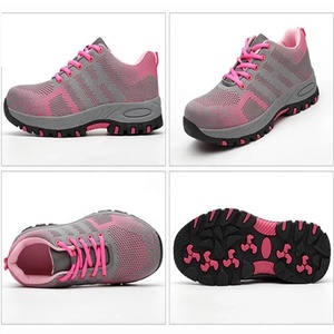 Chaussures <span class=keywords><strong>de</strong></span> sécurité <span class=keywords><strong>de</strong></span> travail sportives légères et respirantes pour femmes, avec embout en acier anti-écrasement - Product Image 2