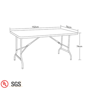 Meubles de jardin Tables D'extérieur Rectangulaire Table de Pique-Nique Pliante En Plastique Pour <span class=keywords><strong>Le</strong></span> Camp - Product Image 6