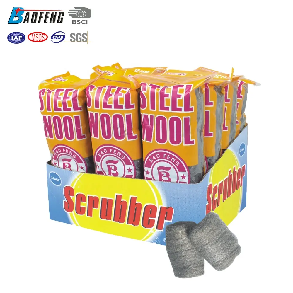 Kitchen Cleaning Sponges With Stainless Steel Wool