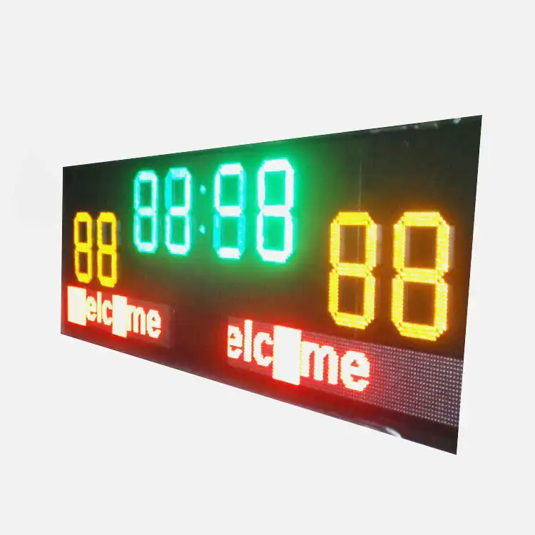 Marcador de dígitos LED de 6-64 "para baloncesto, pelota de tenis juegos de pelota completa (precio de Gas, señal de hora/fecha), pantalla de 7 segmentos