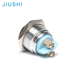 Interrupteur à bouton-poussoir momentané étanche A16-10B-TB, tête métallique bleue de 16 mm, 220 V, Chine - Product Image 3