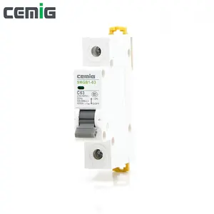 Cemig china fabricante c63 50 amp elcb automático SMGB1-63 dc miniatura disjuntor masterpact