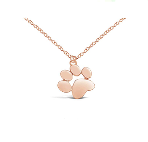 Collar de acero inoxidable con pata de perro, 3 colores - Product Image 1