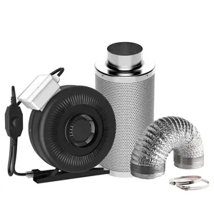 4'' 6'' 8'' 10'' exhaust fan activated carbon filter air duct for indoor grow tent complete with rope hanger hose clamp