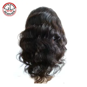 Peruca de cabelo natural ondulado 5a dourado, cabelo ondulado 5a para mulheres