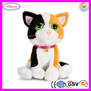 D749 <span class=keywords><strong>ojos</strong></span> <span class=keywords><strong>brillantes</strong></span> al por mayor ODM OEM CPSIA ASTM F963 fábrica directamente gato Animal relleno Marrón felpa <span class=keywords><strong>ojos</strong></span> grandes gato Juguetes - Product Image 3