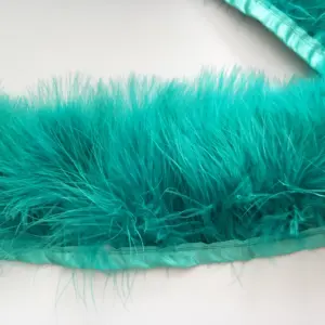 Décoration tendance en plumes de sanglier, teint à la plume de marabi, dinde, 1 pièce